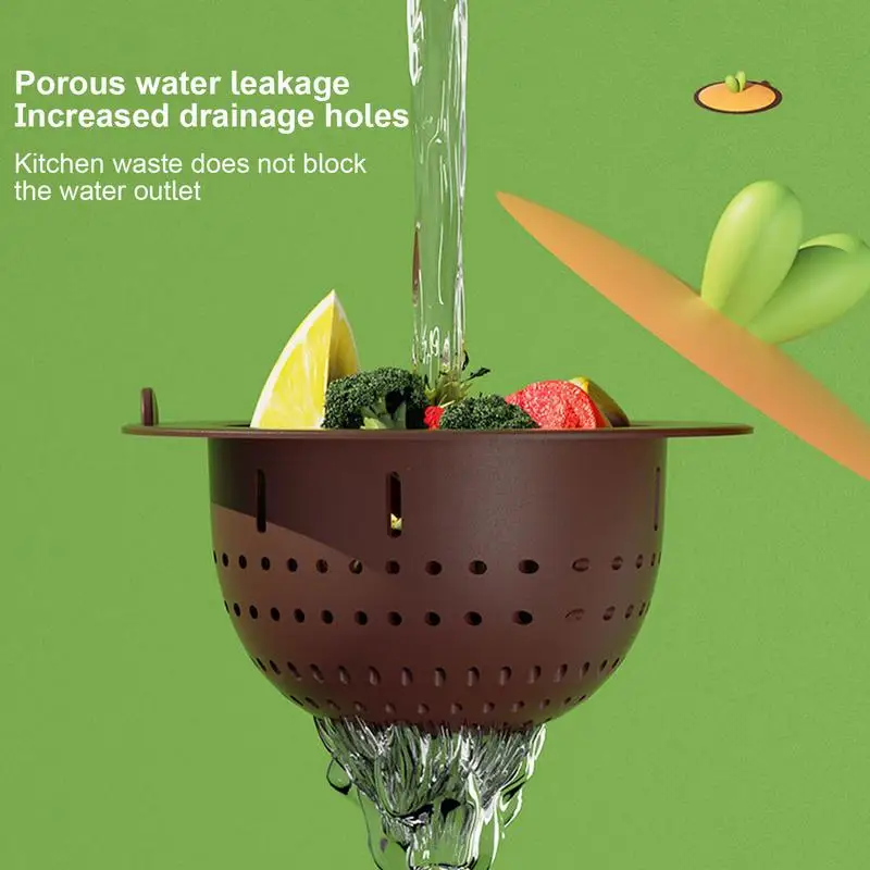 Kitchen Drain Strainer Portable Cartoon Garbage Residuee Filter Reuseable Anti-clogging Drain Filter Kitchen Sink Hair Catcher