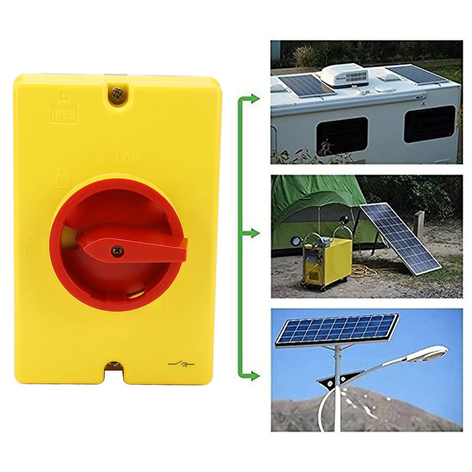 

Solar Disconnect Isolator Switch Disconnect Isolator Solar Disconnect 4P 415V 25A PV Isolator IP66 Waterproof Box for Outdoor