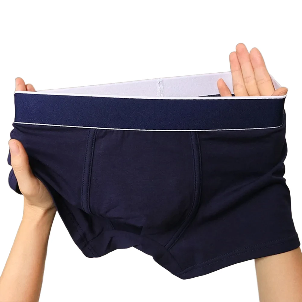 For Daily Wear Breathable Boxer Shorts Home Wear for leisure Time Light Gray Men Solid Trunk Boxer Shorts Classic Style