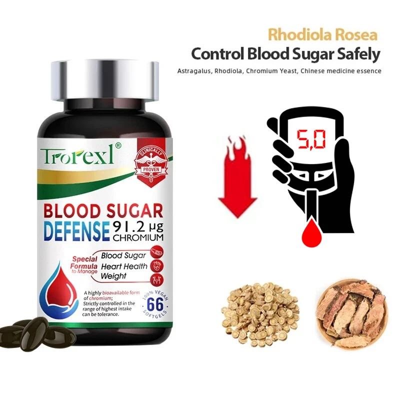 

Blood Sugar Defense Diabetes Capsule for Cardiovascular Heart, Sugar Metabolism, Maintain of Normal Blood Glucose Concentrations