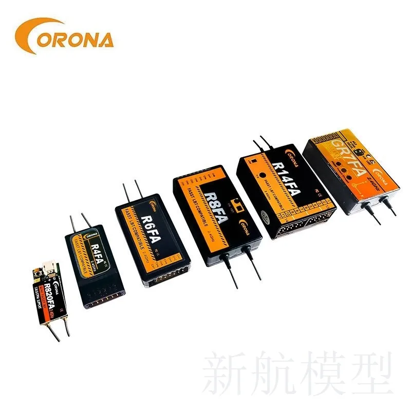 Corona RC Receiver GR7SF CR4D R6SF R8FA R14FA R4DM‑SB R8SF FASST Compatible 2.4G Receiver for Futaba RC Airplane Helicopter