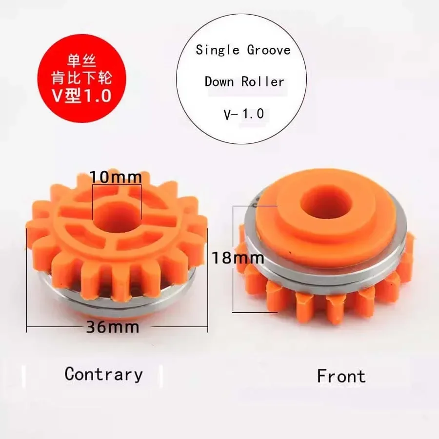 Kemppi Type MIG Welding Wire Feeding Single Groove Up/Down Roller V Nurl Groove 0.8/1.0/1.2mm Size 36*10*15mm Wire Feeder Roller