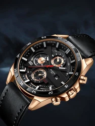 New Men's Watch Waterproof Luminous Calendar Korean Quartz Watch Tiktok Express Foreign Trade Watch Men