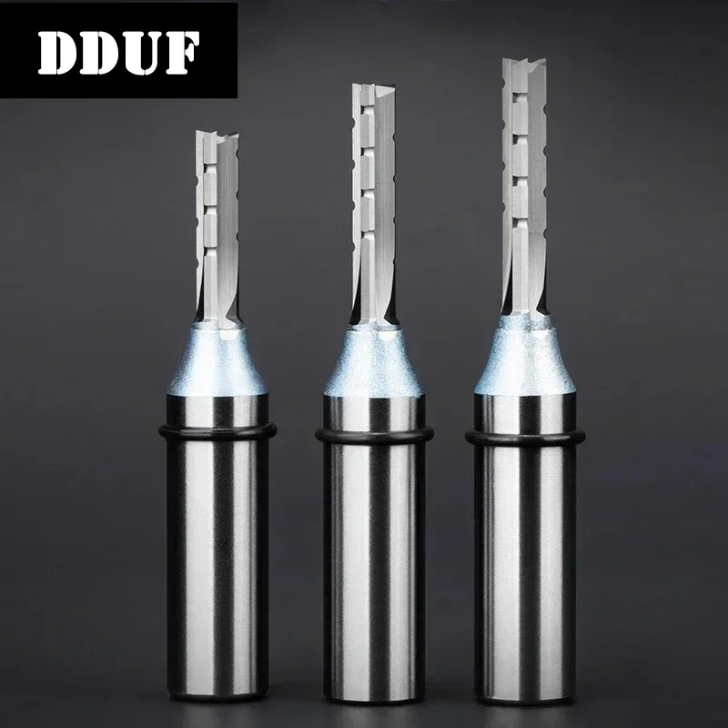 1/2 Shank 12.7mm 3 Flutes Cutting Straight Router Bit TCT Cutters Woodworking For Wood CNC Trimming Slot Bits Milling Cutter