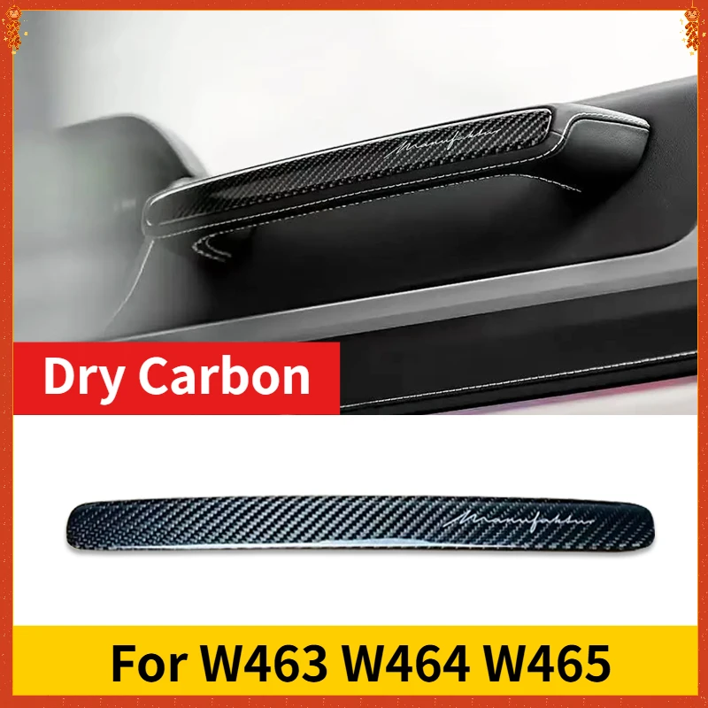 

For Mercedes-Benz G Class W464 W465 G63 G350 G500 G550 Real Dry Carbon Fiber Interior Passenger Side Glove Box Handle Trim Strip