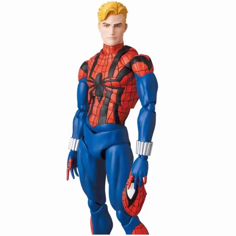 16ซม.Marvel Spider ManอะนิเมะMafex 143 Spider Manการ์ตูนรุ่นVer Joint Mobile Ben Riley Scarlet Spider Man Handmadeของเล่น