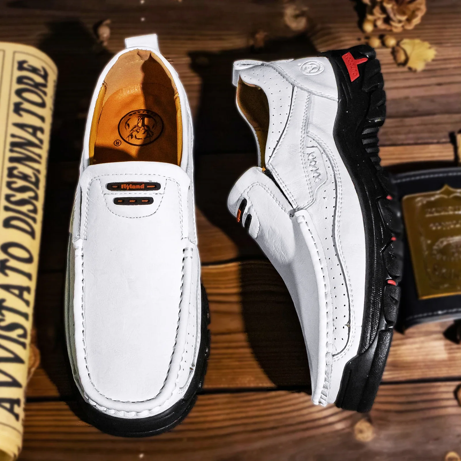 

FLYLAND/мужские модные винтажные мягкие деловые повседневные кожаные ботильоны с ручной строчкой, обувь ручной работы на плоской подошве, оксфорды