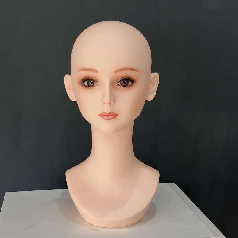 Big Head Circumference  Mold, Wig Display Simulation COS Model Head Hat Necklace Photo High Value Wig Model Head