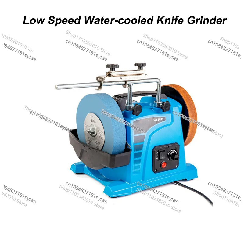 

8 Inch Low Speed Water Cooled Knife Sharpener 200W Stepless Speed Regulating Grinder Polishing Machine