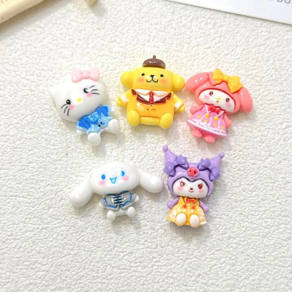 Miniso Kawaii التسلق الحيوان الراتنج كابوشون DIY بها بنفسك الحديثة جراب هاتف الديكور صنع المجوهرات لوازم الحرفية الملحقات ​ ​