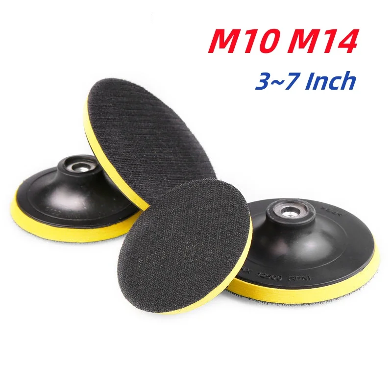 Maosu 3~7inch Self Adhesive Polishing Disc M10 M14 Backing Pad Drill Rod 8mm Car Paint Care Polishing Pad For Polisher Sander