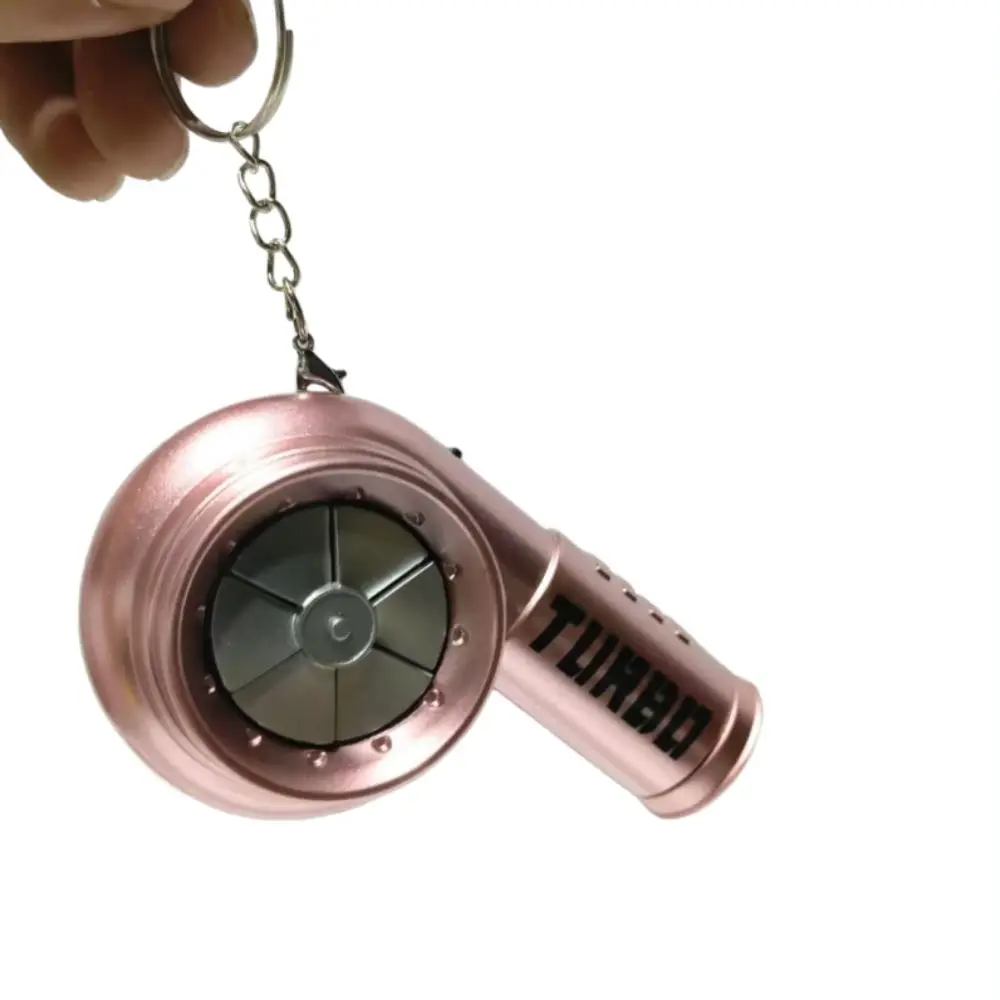 With Sound Turbo Key Chain Car Keyring Light Torch Turbocharging Pendant Spinning Glowing Simulation Turbo Boys Children