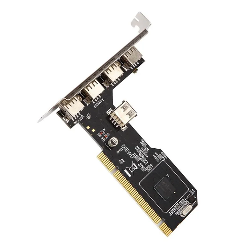 USB2.0 Expansion Card PCI to 5 USB2.0 Adapter Card NEC Chip Expansion Adapter Card Desktop Riser Card