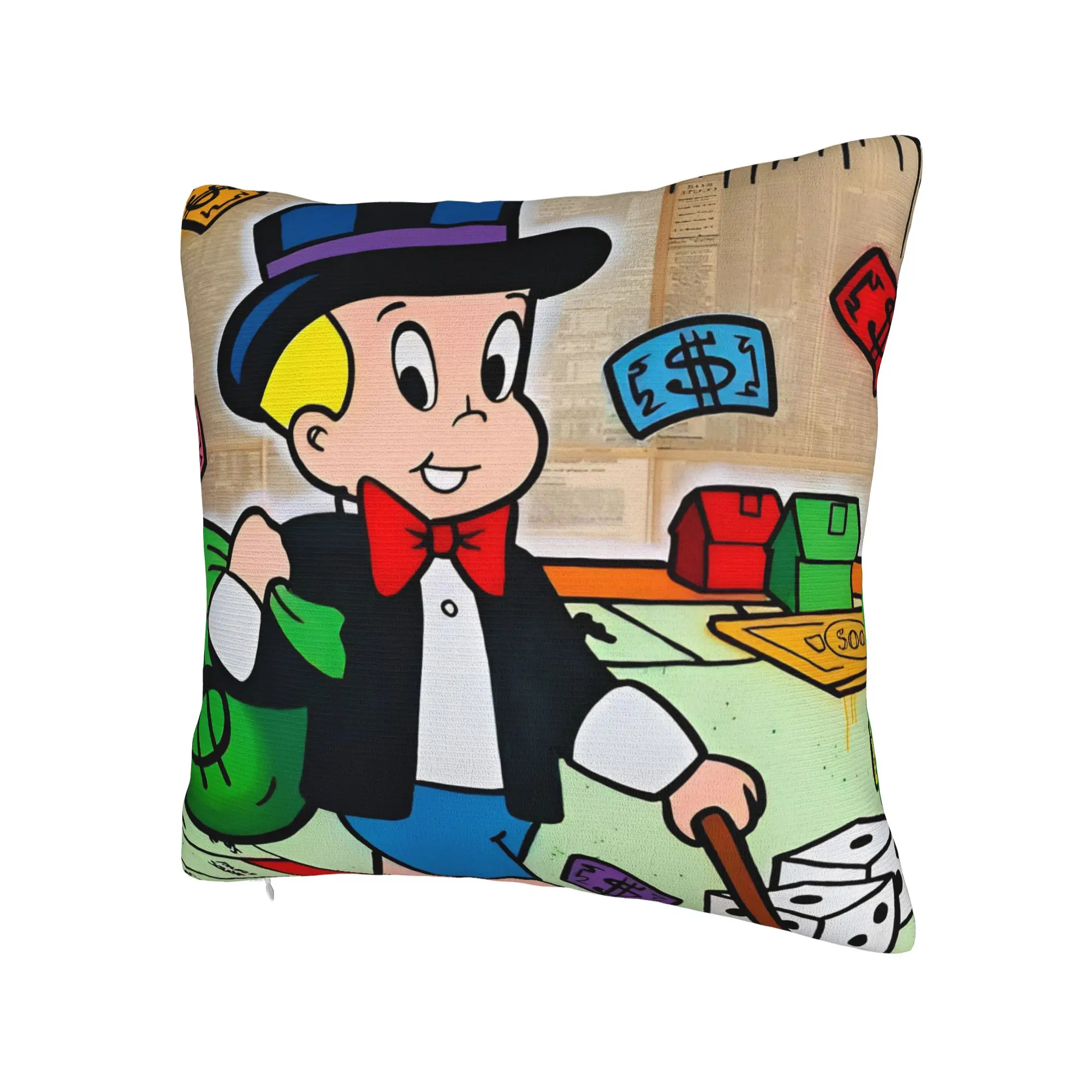 Decorative Pillowcase Alec Monopolys Merchandise Home  Pillow Case Cover Zippered Multiple Sizes