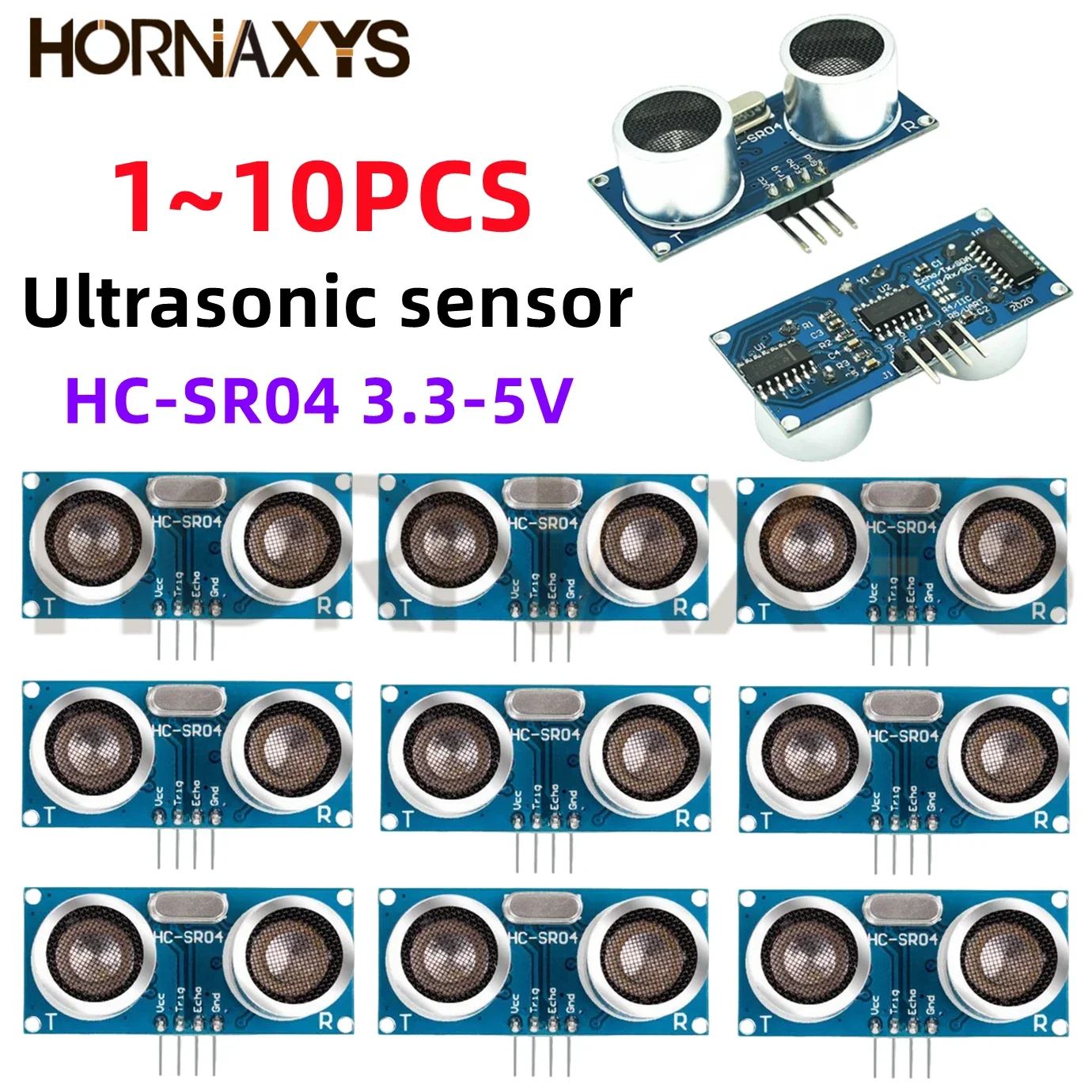 Ultrasônico HC-SR04 HCSR04 Um Detector De Ondas Mundiales Módulo De Rango HC SR04 Sensor De Distancia Para Arduino 3,3 V-5V