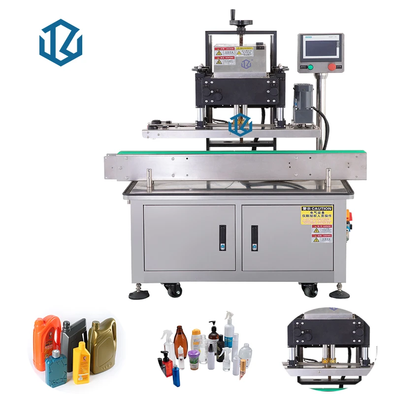 Automatische Desktop Druk Trigger Sproeier Huisdier Schroef Capping Fles Capper Tafel Schroef Capping Machine