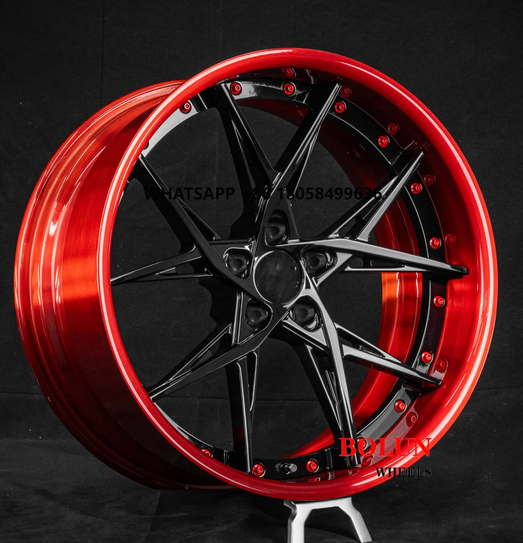 BOLUN Custom 6061 T6 2 шт. кованые диски из алюминиевого сплава для Mustang M3 Nissan GTR Chevrolet Corvette C6 C8 Z06