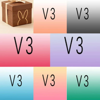 @1“1 Hot-selling purchase items: Plush monster 9-tooth toy V3 series, Teddy vinyl toy, animated character Mystery Surprise box