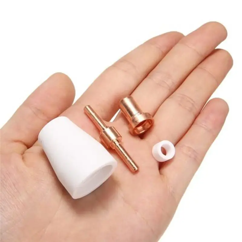 AT63-50Pcs Extended PT-31 Plasma Cutter Consumables, Fit PT31 Plasma Torch Cutting Consumables