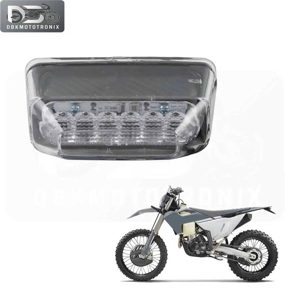 Motorcycle License Plate Light Tail Light For HUSQVARNA FE TE 150 250 300 350 450 501 Pro 2024 Enduro Taillight Rear Lamp