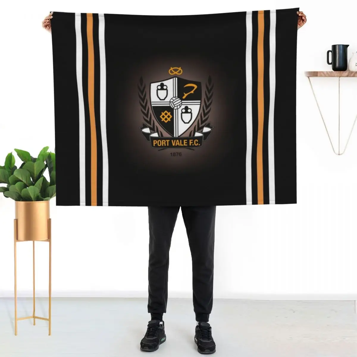 Port Vale Bath Mats Throw Blanket Cozy Home Blanket Gift for Christmas Holiday