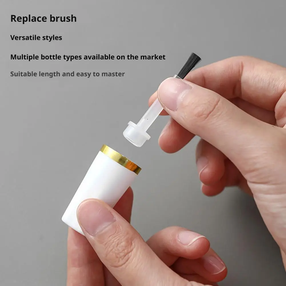 10Pcs Nail Polish Replacement Brushes Kit Dipping Powder & Liquid Replacement Brushes Disposable Nail Dip Brushes for Nail Art