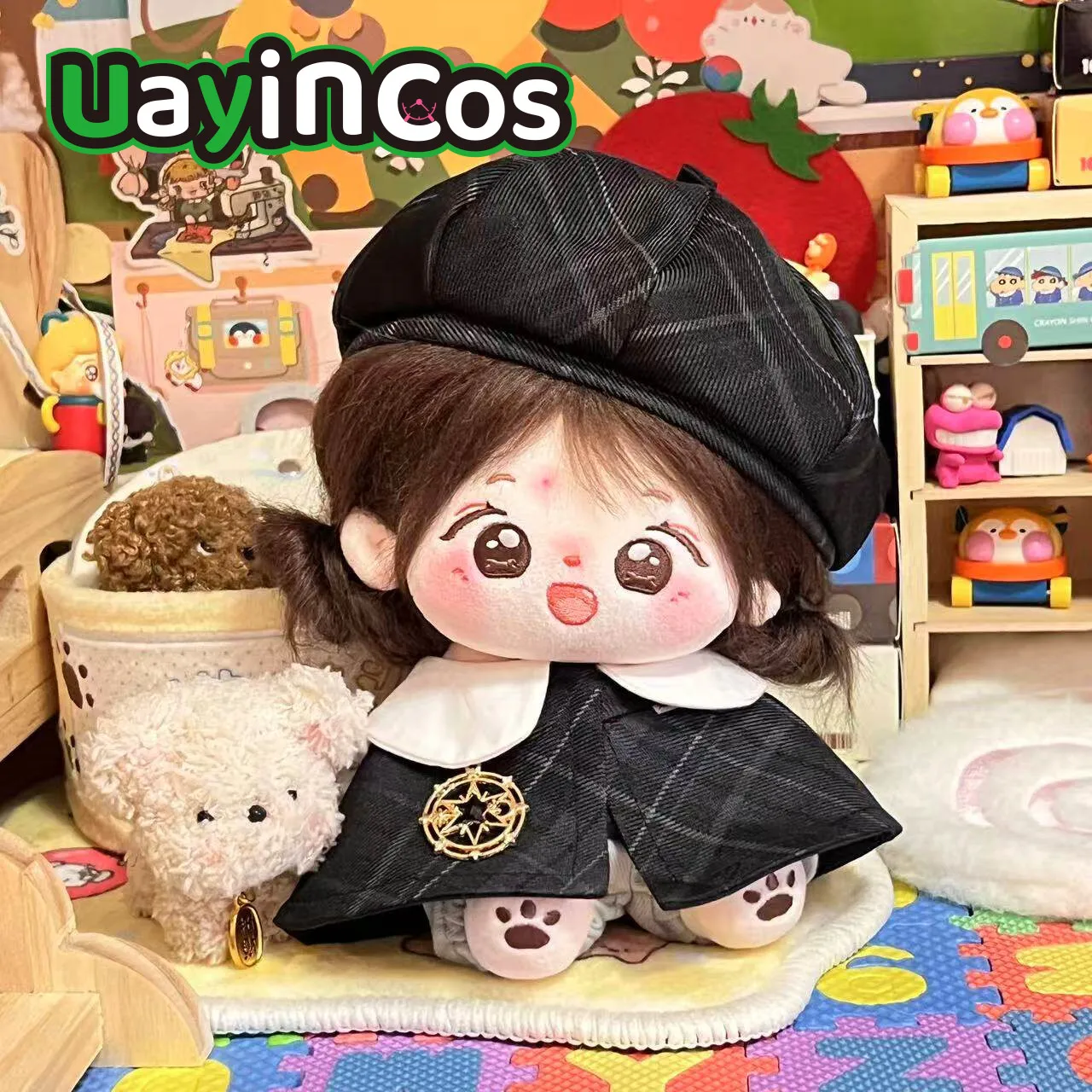 

В наличии: Одежда для кукол 20 см, плащ «Магическая академия», клетчатая шляпа, костюм, аксессуары для кукол, игрушка по мотивам аниме и игр, подарки для детей, косплей