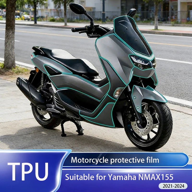 Suitable for Yamaha NMAX 155 2021-2024 TPU paint motorcycle fairing protective film, self-healing and scratch-resistant