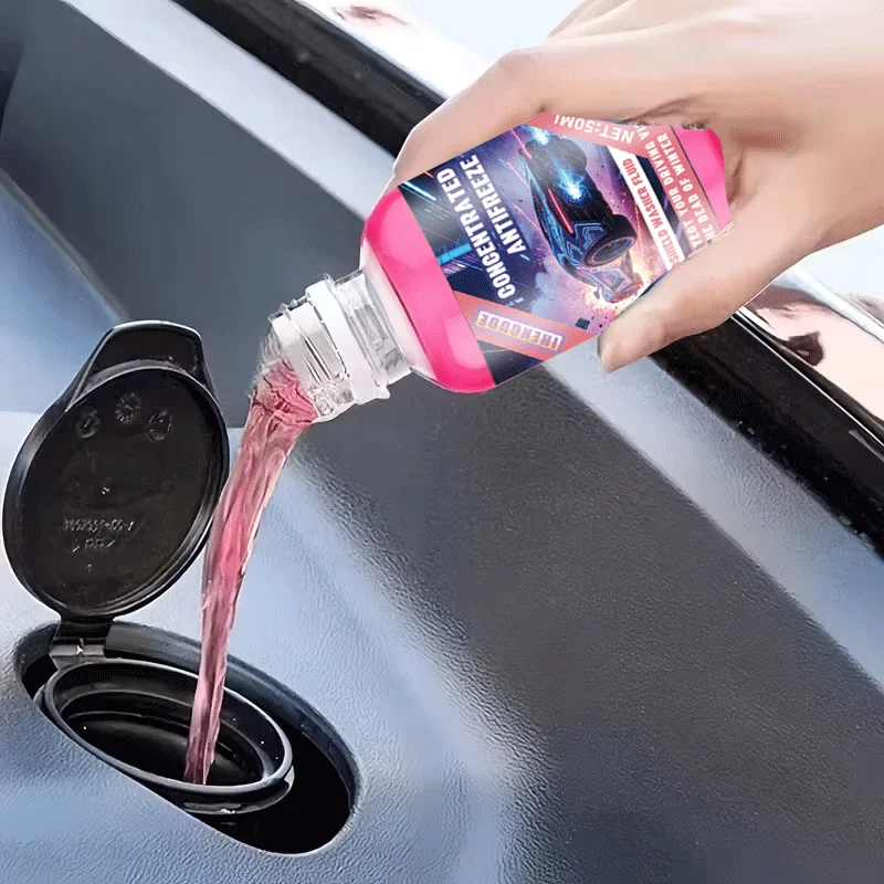 Concentrated Waterproof Windshield Washer Fluid Keeps Surfaces Smooth No Streaks, Quickly Restores Clear Vision