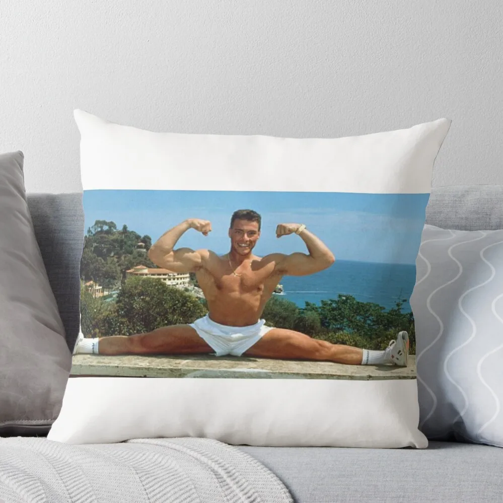 Jean Claude Van Damme Splits Throw Pillow Decorative Cushions Sofa Pillow Cover Marble Cushion Cover