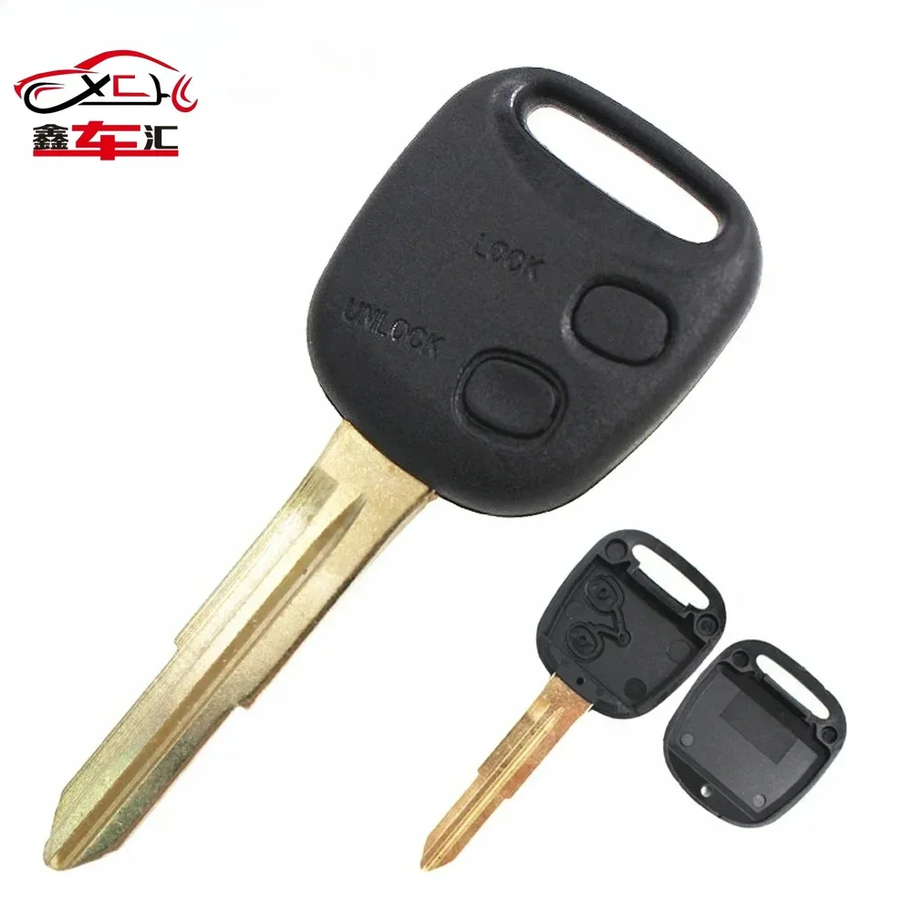 XCH 2 Buttons Replacement Car Key Blank Fob Key Case Remote Key Shell Cover for Daihatsu Charade Cuore Esse Materia Mira Sirion