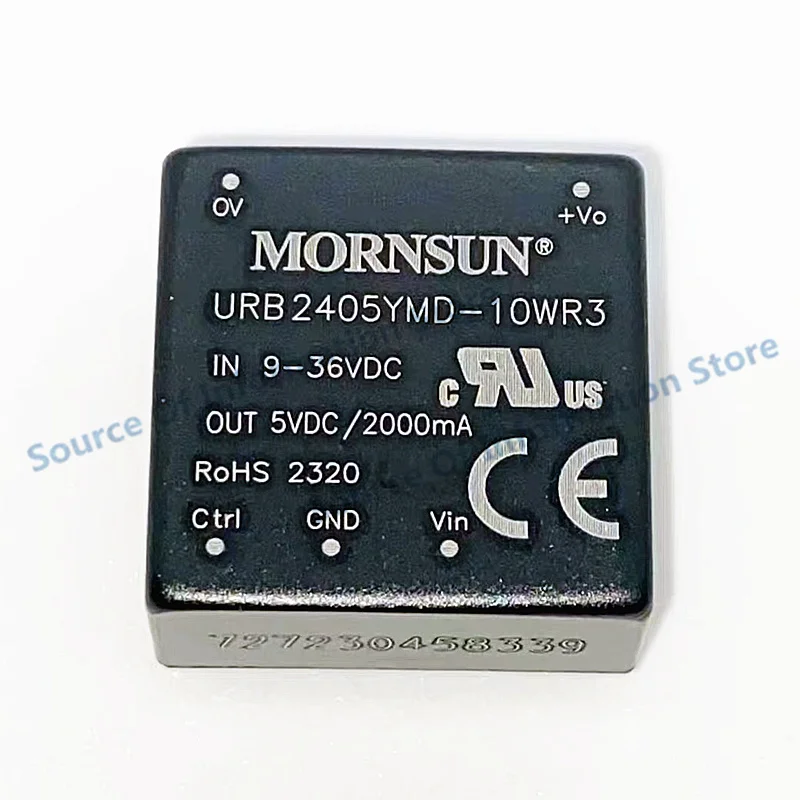MORNSUN URB2405YMD-10WR3 DC-DC 전원 모듈, 9-36V 입력, 5V 2A 출력, 전자 제품 시장