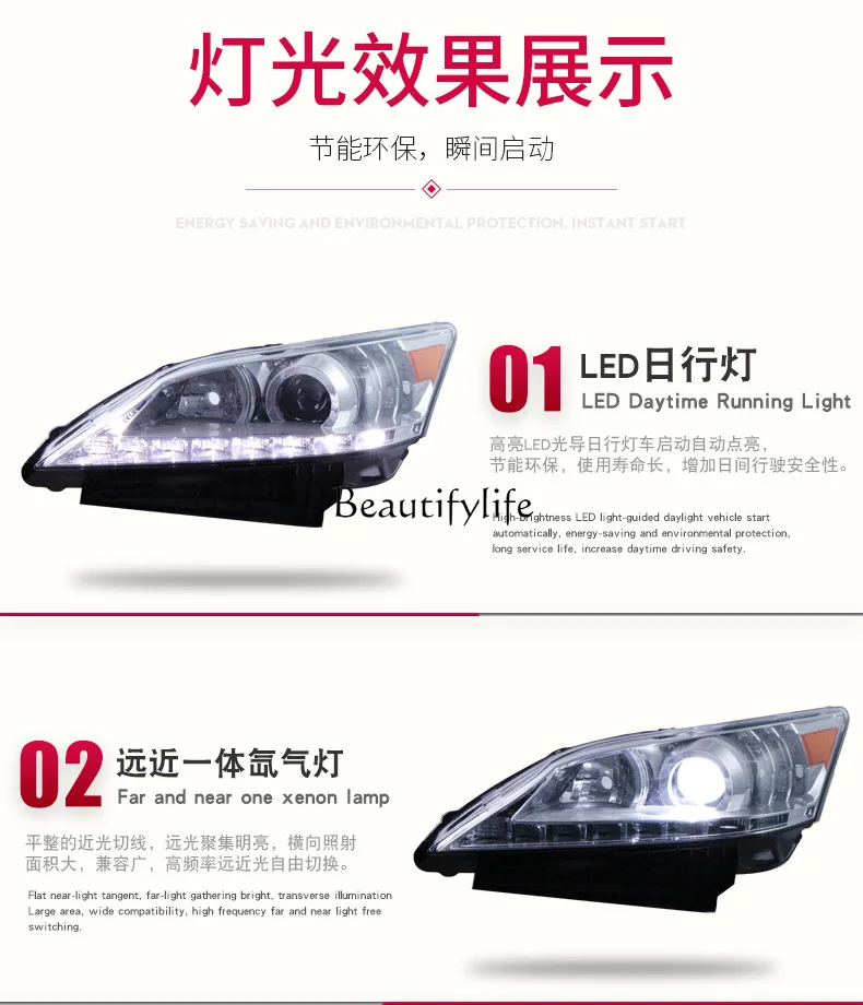 Car Accessories Headlight Assembly Modified Daytime Running Lamp Front Bumper Surrounded