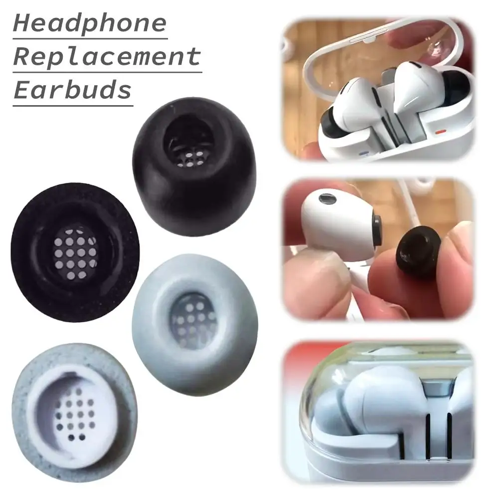 1 คู่หน่วยความจําโฟม Eartips สําหรับ Samsung Galaxy Buds3 Pro Anti-SLIP เปลี่ยนหูฟังปลั๊กอุดหู EAR Pads หมวกอุปกรณ์เสริม