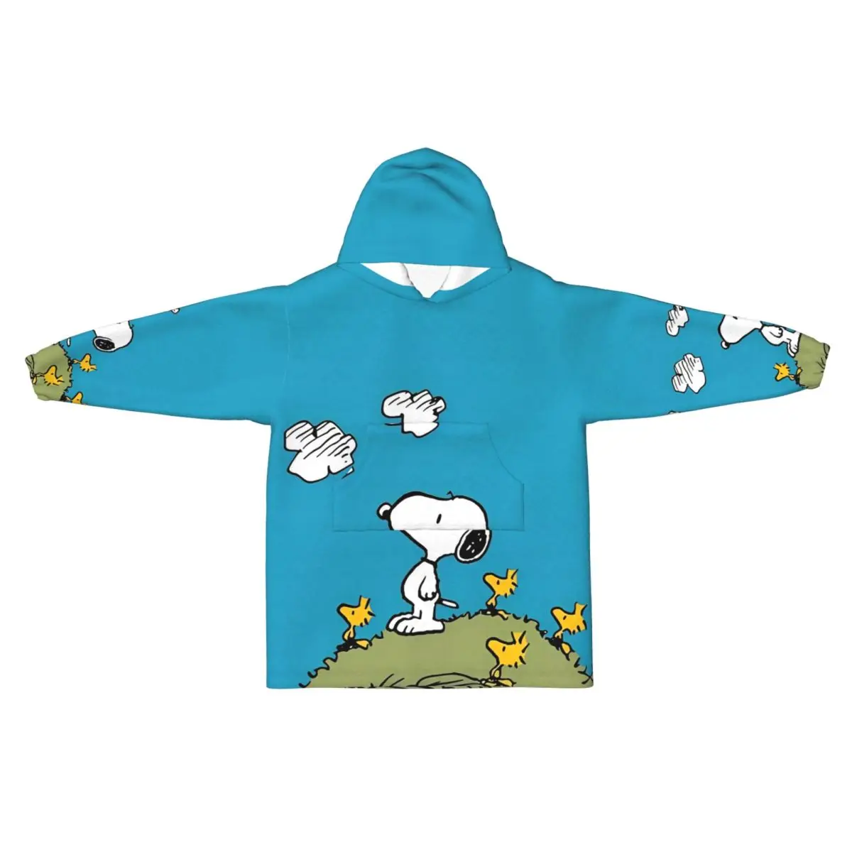 

Детские пижамы с рисунком собаки Snoopys, носимое одеяло, подарки для детей, ультрамягкие плюшевые теплые толстовки, одеяла