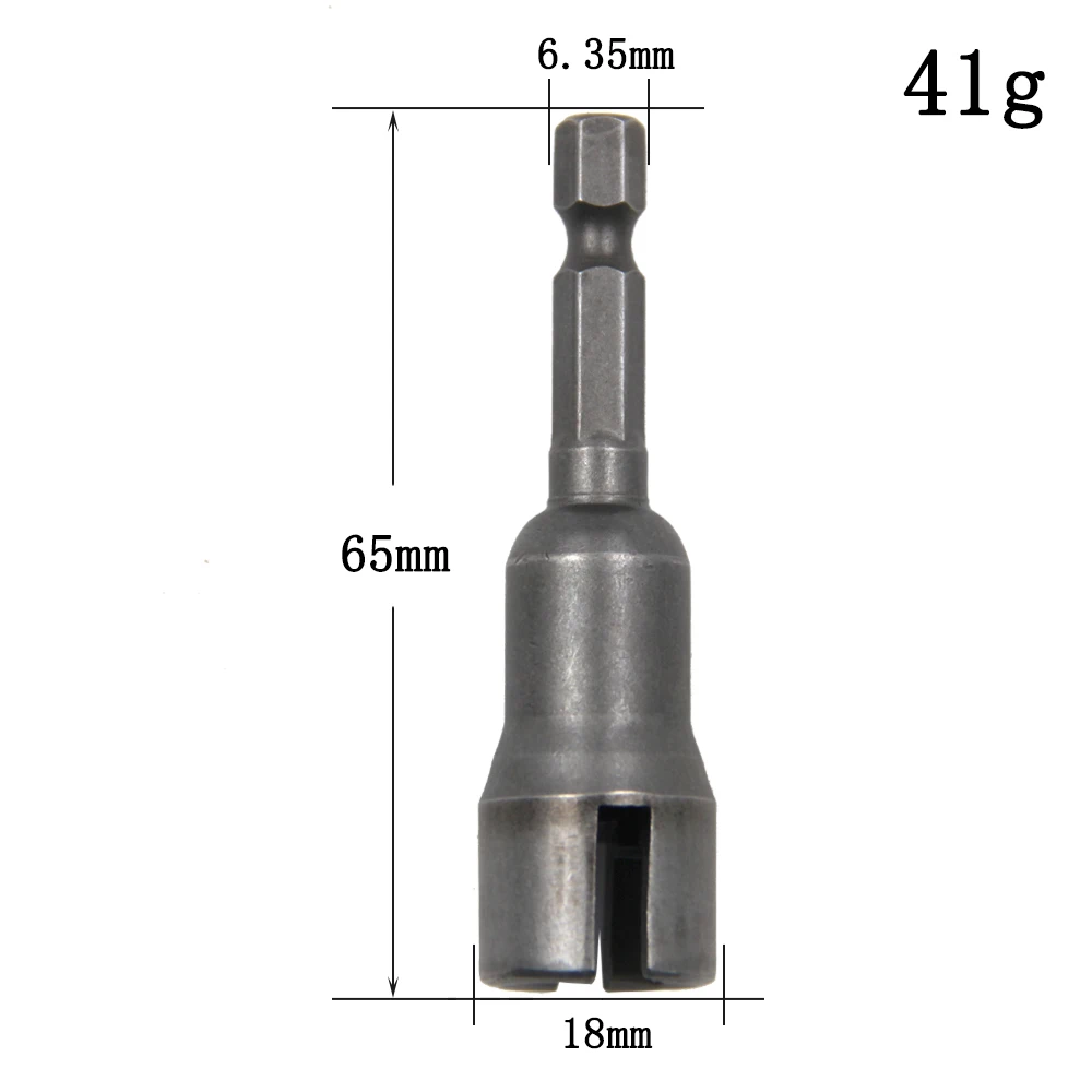 atural color 65mm slotted socket hexagonal handle electric screwdriver wrench black butterfly hole socket wrench tool