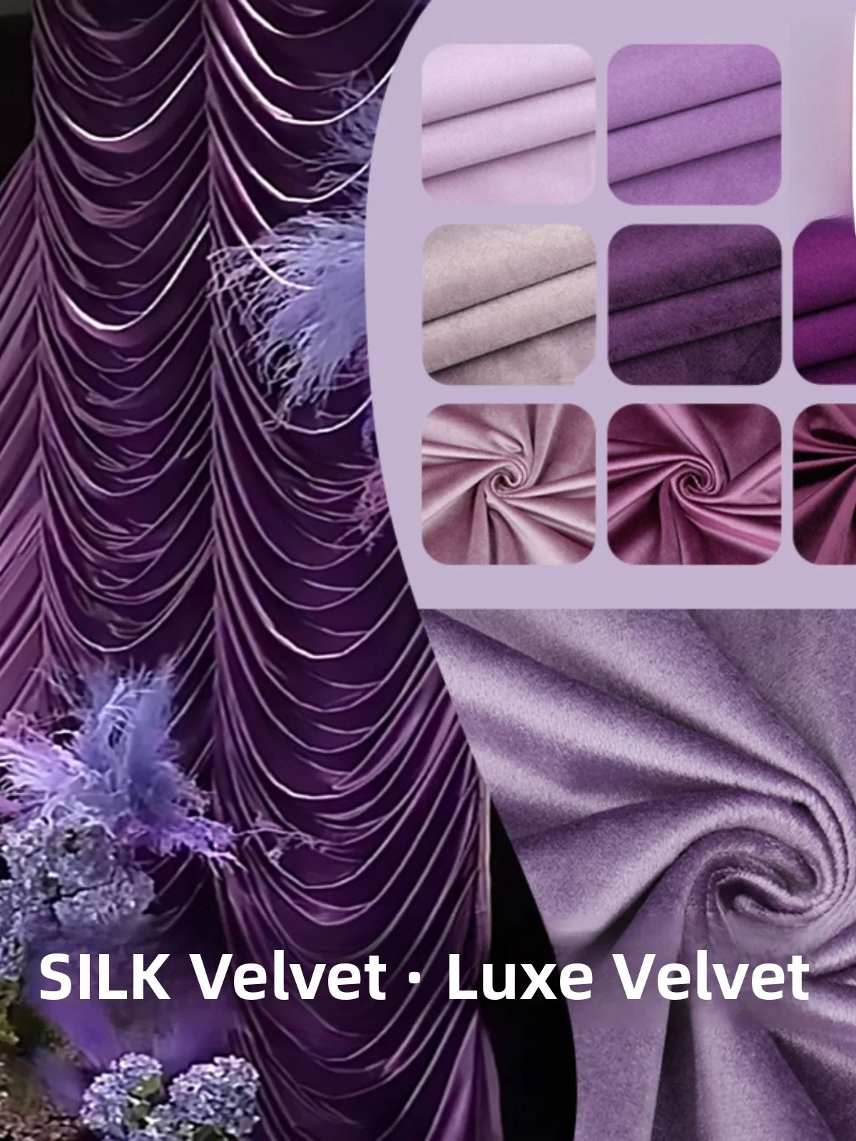 

Wedding Celebration Velvet Fabric Thickened Luxury Silk Velvet Chinese Style Home DIY Craft Supply Pure Color Pattern