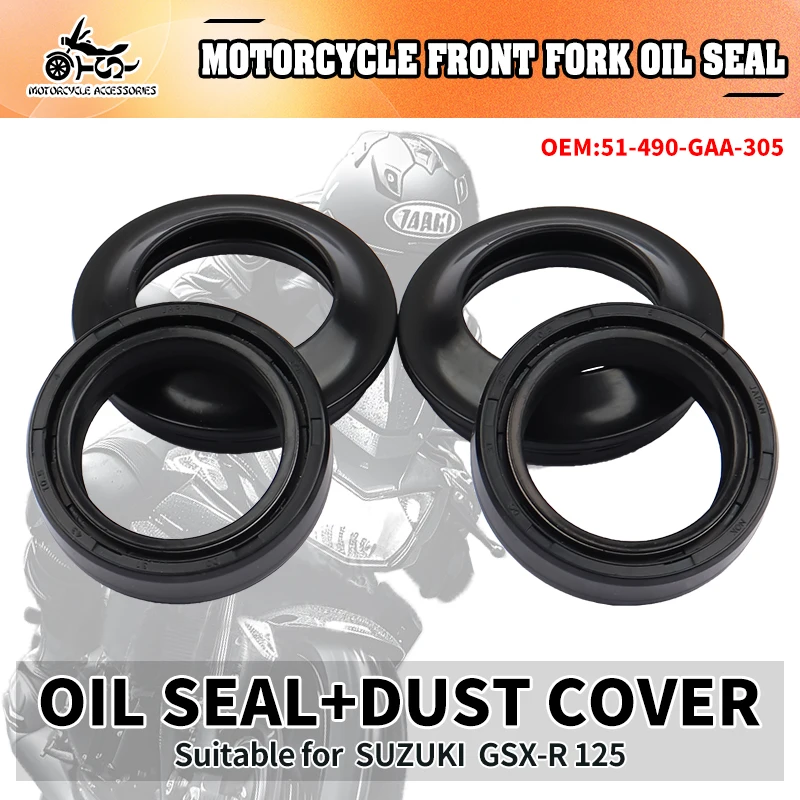 

SJ Front Shock Absorber Dust Seal For Suzuki GSX-R 125 Motorcycle Acccessories Front Fork Suspension Protection Dust Oil Seal