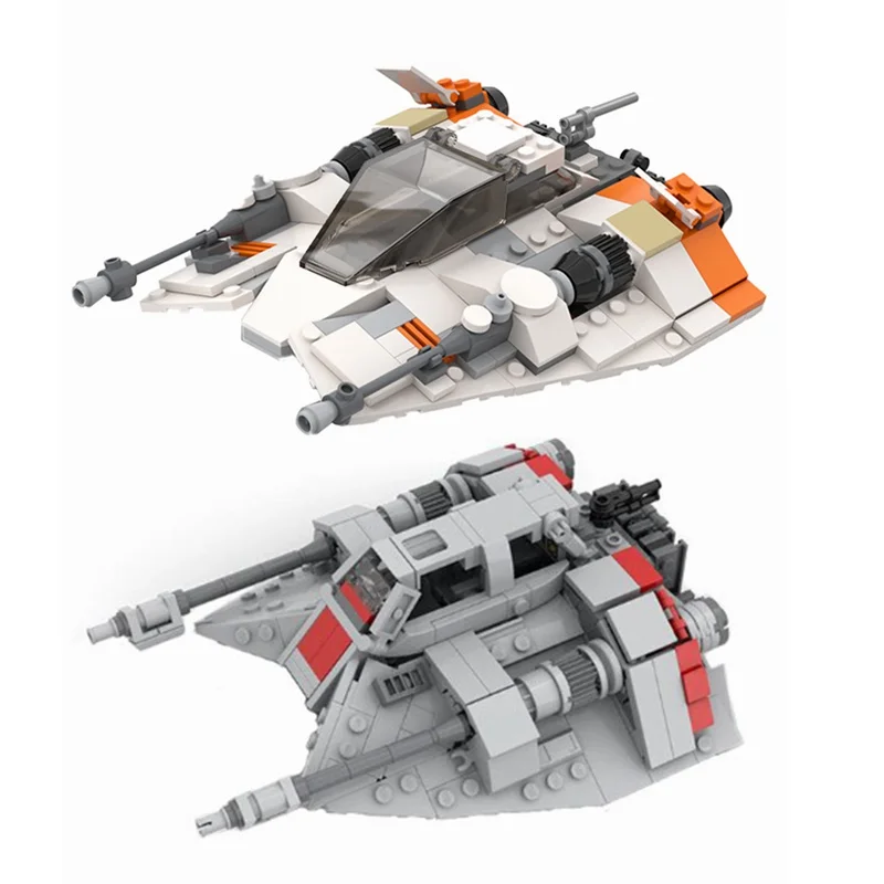 

Movie Space Wars Republic Fighter T-47 Snowspeeder Spaceship MOC Model Building Blocks Kits Toys for Children Kids Gifts