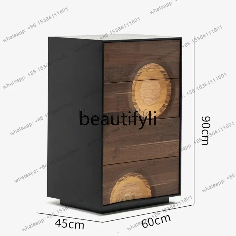 Factory Direct Star ring chest/French retro solid wood chest simple locker living room against the wall storage