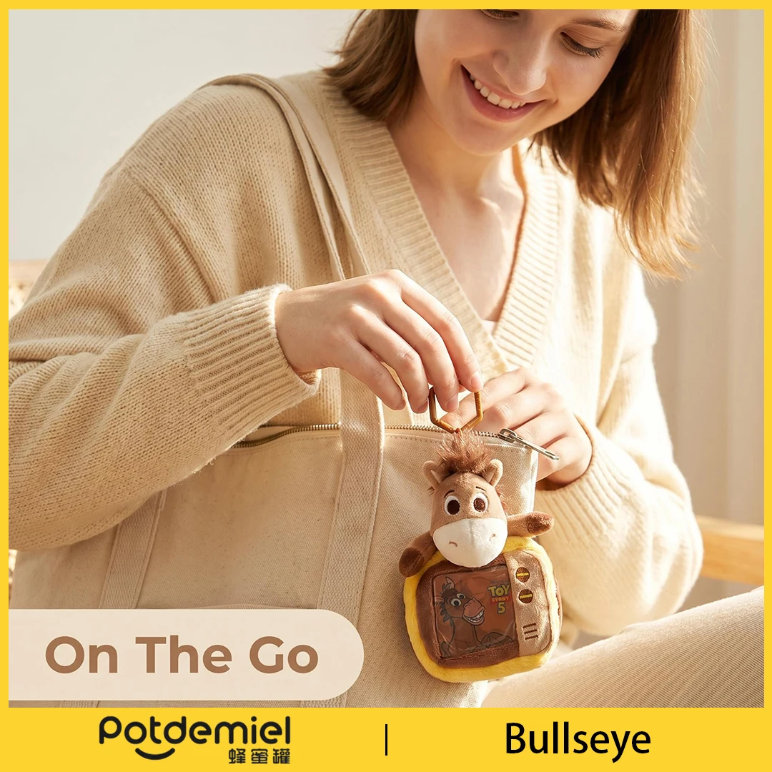 Potdemiel Disney Toy Story Bullseye Plush Coin Purse Keychain Horse Doll Bag Charm Key Ring Kids Gift Collectible Figure Pendant - view 4