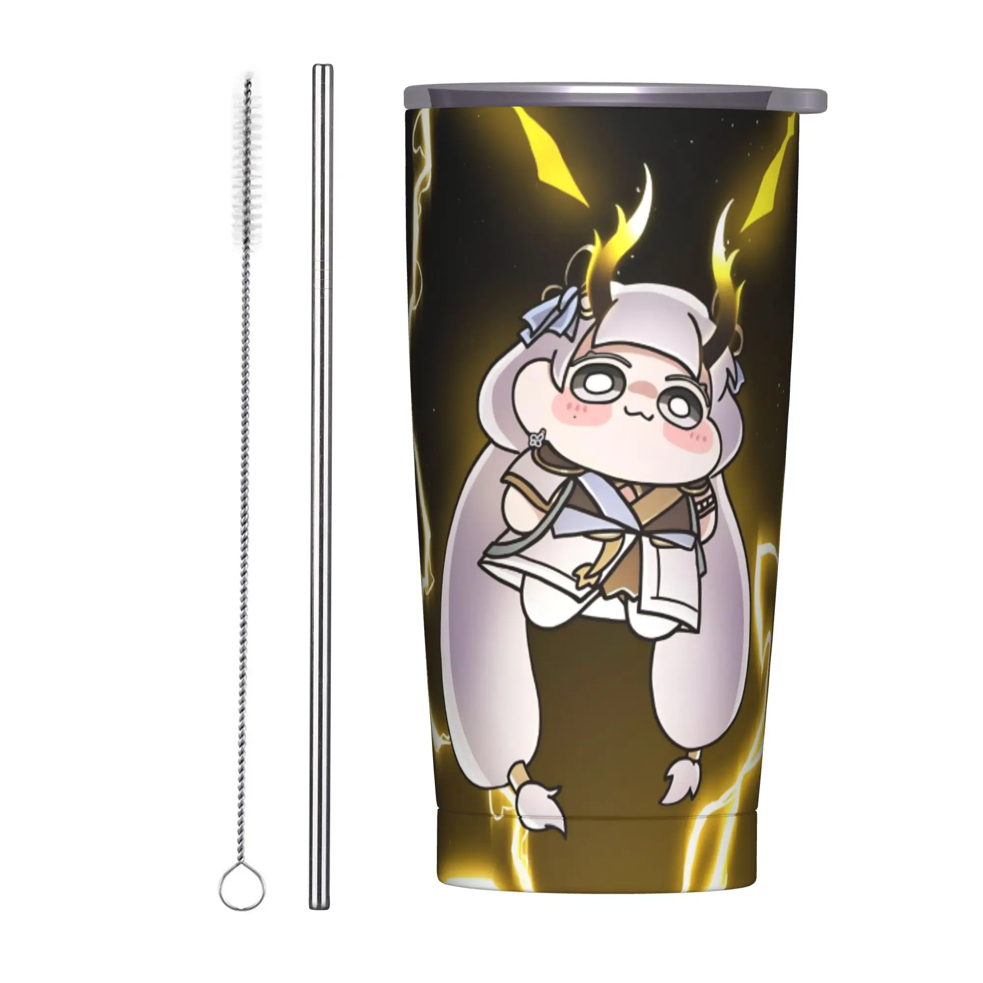 Trickcal C-Chibi Go Games Insulated Tumbler with Lid  Stainless Steel Coffee Mugs Double Wall Hot Cold Drinks Cups 20oz