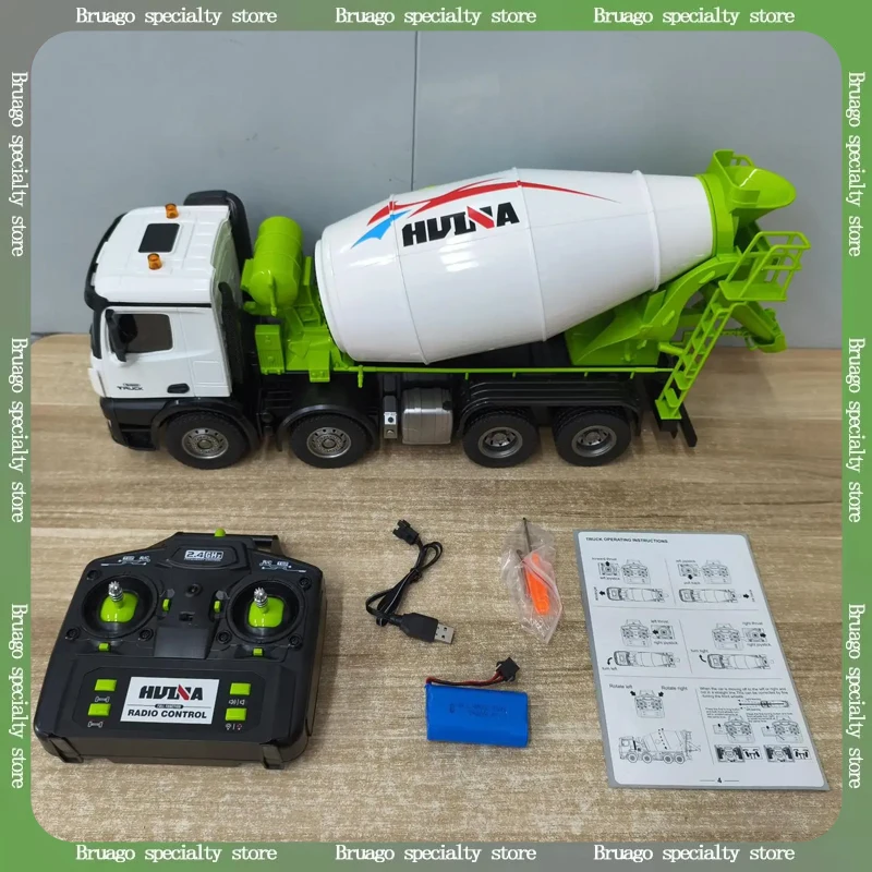 

Huina 1536pro 1537, радиоуправляемый грузовик из сплава с дистанционным управлением, сверхмощный инженерный самосвал, игрушка-миксер с полным ведущим колесом, подарки для детей