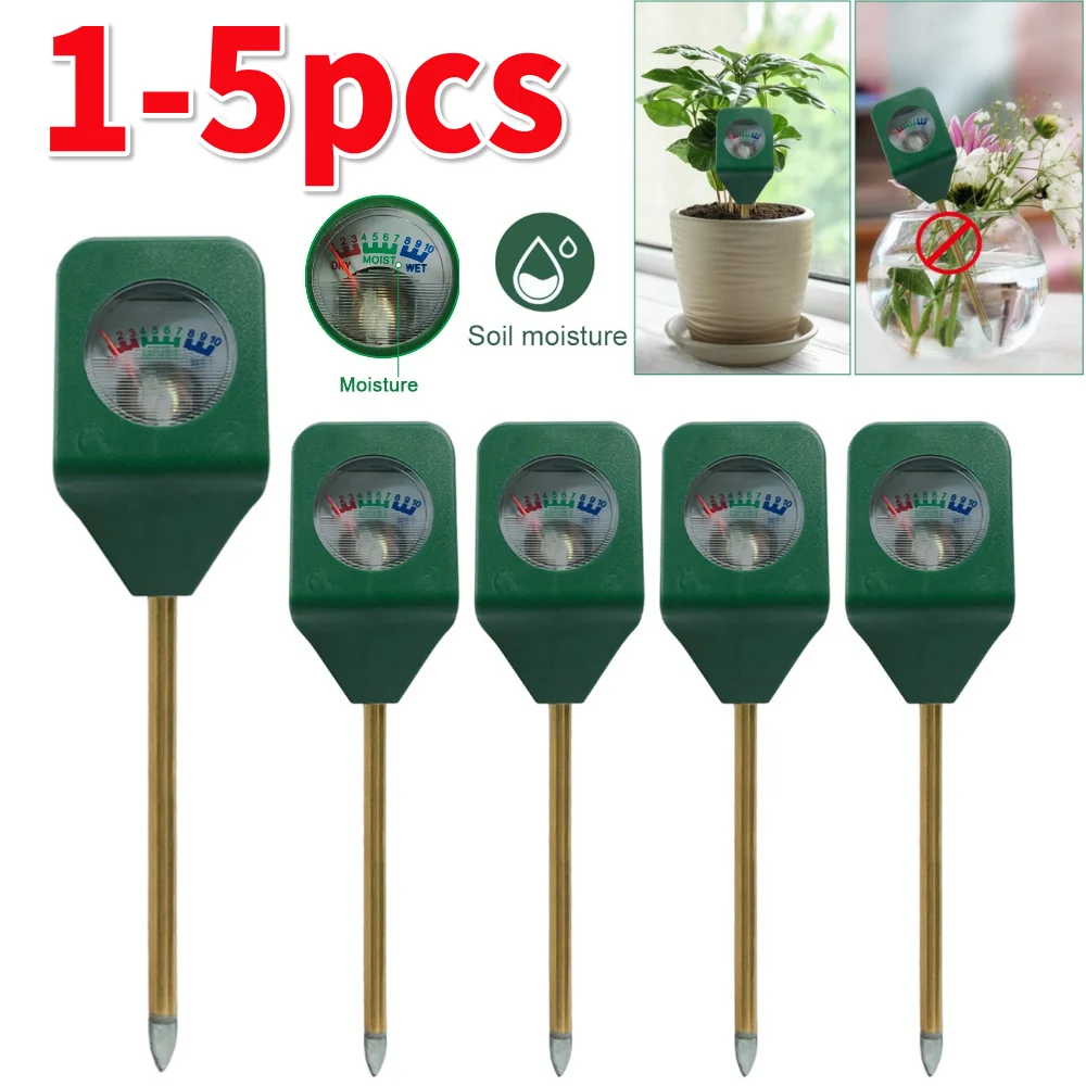 1-5pcs Mini Flower Soil Moisture Tester Hygrometer Detector Garden Plant Analyzer