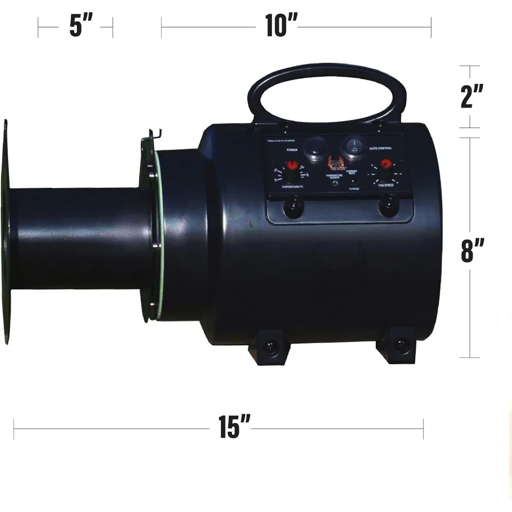 منفاخ شواء 4.0 لشواية أوفست المدخن - مروحة شواء تعمل بالبطارية للشواء في الهواء الطلق