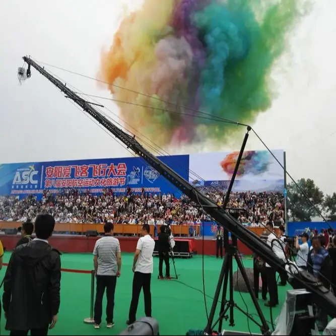 معدات التصوير المعدنية المصنوعة من الألومنيوم المتين بطول 10 أمتار، ورافعة الجيب للكاميرا