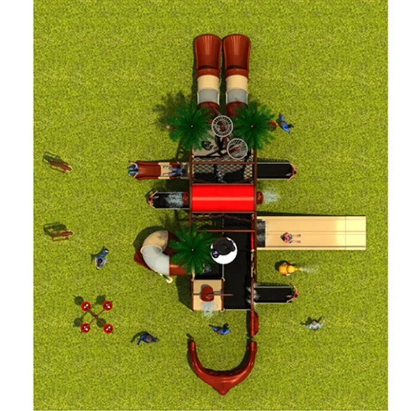 Children Play Pool Water Slide Outdoor Playground Water Park Equipment