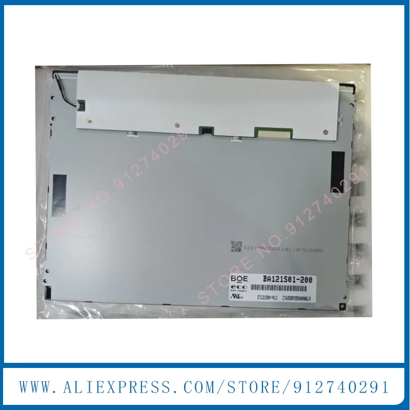 오리지널 12.1인치 BA121S01-100 BA121S01-200 NLB121SV01L-01 TM121SDS01 G121SN01 V4 산업용 LCD 디스플레이…