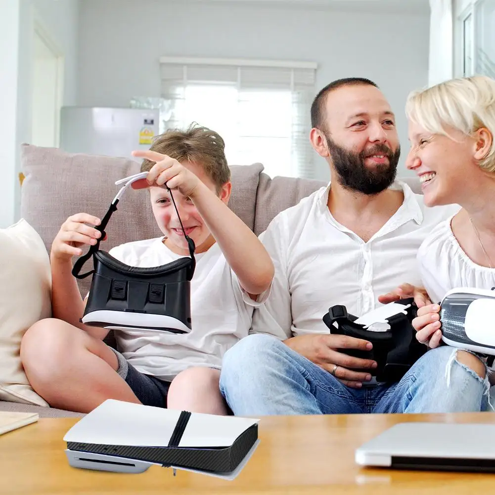 لملصقات الشريط الجانبي لوحدة التحكم الاحترافية، شريط حماية مضيف الجلد الأوسط، ملصقات نسيج ألياف الكربون المضادة للخدش