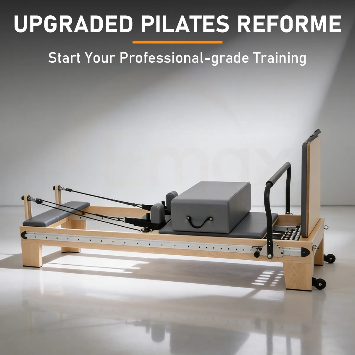 

ATV&UTVBoutique Studio Maple Wood Full Track Pilates Reformer Precision Carriage Linear Bearing Fitness Machine